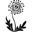 Stickers muraux fleurs - Sticker Design fleur soleil - ambiance-sticker.com