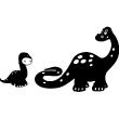 Stickers muraux Animaux - Sticker dinosaure mére et fils - ambiance-sticker.com