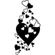 Stickers muraux amour et coeurs - Sticker effusion de coeur - ambiance-sticker.com
