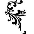 Sticker muraux pour portes - Sticker Fleur baroque - ambiance-sticker.com