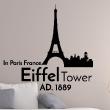 Stickers muraux zen - Sticker France Eiffel Tower AD.1889 in Paris France - ambiance-sticker.com