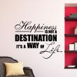 Stickers muraux citations - Sticker Happiness is not a destination - ambiance-sticker.com