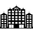 Stickers muraux design - Sticker mural Hotel 5 étoiles - ambiance-sticker.com