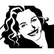 Stickers muraux cinéma - Sticker Julia Roberts - ambiance-sticker.com