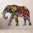 Stickers muraux enfants - Sticker l'éléphant coloré d'Inde - ambiance-sticker.com