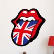 Stickers muraux Pays et Villes - Sticker Langue Rock n Roll Union Jack - ambiance-sticker.com