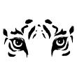 Stickers muraux Animaux - Sticker Les yeux de tigre - ambiance-sticker.com