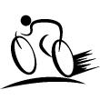 Stickers muraux design - Sticker mural Logo cyclisme - ambiance-sticker.com