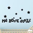 Stickers muraux citations - Sticker Ma bonne étoile - ambiance-sticker.com