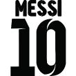 Stickers sport et football - Sticker  Messi 10 - ambiance-sticker.com