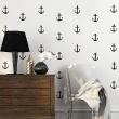 Stickers muraux design - Sticker mural Motifs ancres bateaux - ambiance-sticker.com