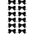 Stickers muraux fleurs - Sticker noeuds de papillons motif - ambiance-sticker.com