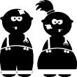 Stickers de silhouettes et personnages - Sticker Personnages dessins animés - ambiance-sticker.com
