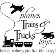 Stickers muraux pour les enfants - Sticker Planes trains trucks toys - ambiance-sticker.com