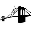 Stickers muraux New York - Sticker Pont de Brooklyn - ambiance-sticker.com