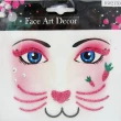 Sticker pour visage chat rose clair - ambiance-sticker.com