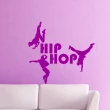 Stickers muraux musique - Sticker Silhouette danseurs Hip hop - ambiance-sticker.com