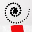 Stickers muraux design - Sticker mural spirale - ambiance-sticker.com