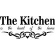 Stickers muraux citations - Sticker The kitchen is the heart of the home - ambiance-sticker.com