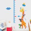 Stickers muraux pour les enfants - Sticker toise girafe et koalas - ambiance-sticker.com