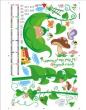 Stickers muraux pour les enfants - Sticker toise jardin et animaux - ambiance-sticker.com