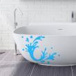 Stickers muraux pour salle de bain - Sticker mural Touche de peinture - ambiance-sticker.com