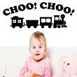 Stickers muraux pour les enfants - Sticker Trains pour enfants Choo! Choo! - ambiance-sticker.com