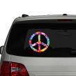 Sticker voiture - Sticker voiture insigne peace and love - ambiance-sticker.com