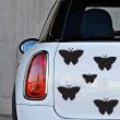 Sticker voiture - Sticker voiture nuée de papillons - ambiance-sticker.com