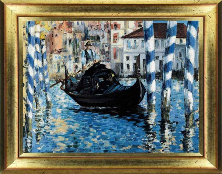Sticker tableau - Sticker tableau Edouard Manet – Grand Canal de Venise - ambiance-sticker.com