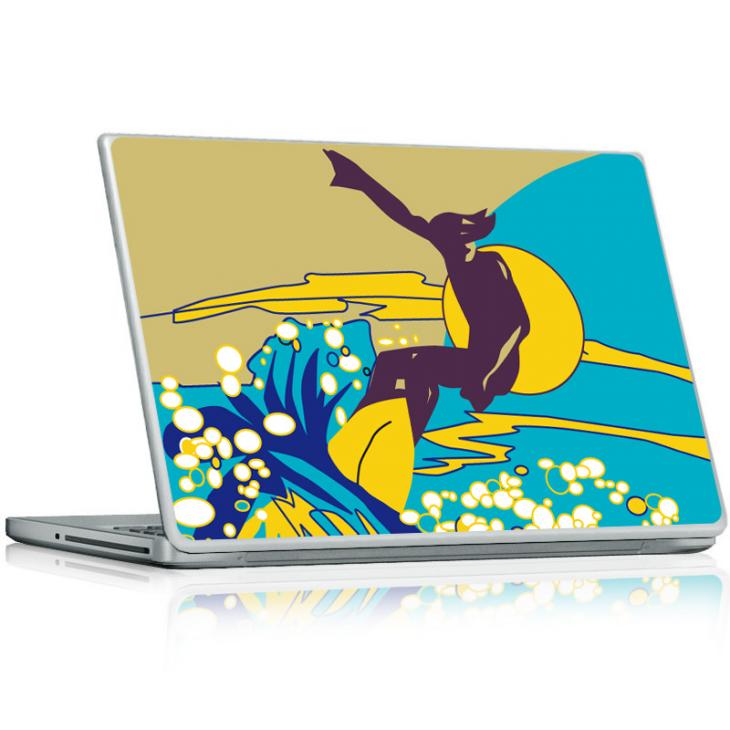 Stickers ordinateur surf - ambiance-sticker.com