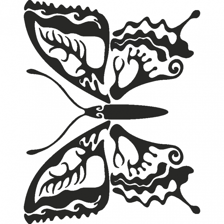 Un papillon décoratif - ambiance-sticker.com