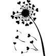Muurstickers bloemen - Muursticker Laat Hearts - ambiance-sticker.com
