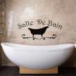 Muursticker badkamer - Muursticker Salle de bain Bath Ontwerp - ambiance-sticker.com