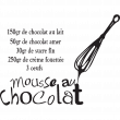 Muurstickers voor keuken - Muursticker decoratieve  Mousse au chocolat  - ambiance-sticker.com