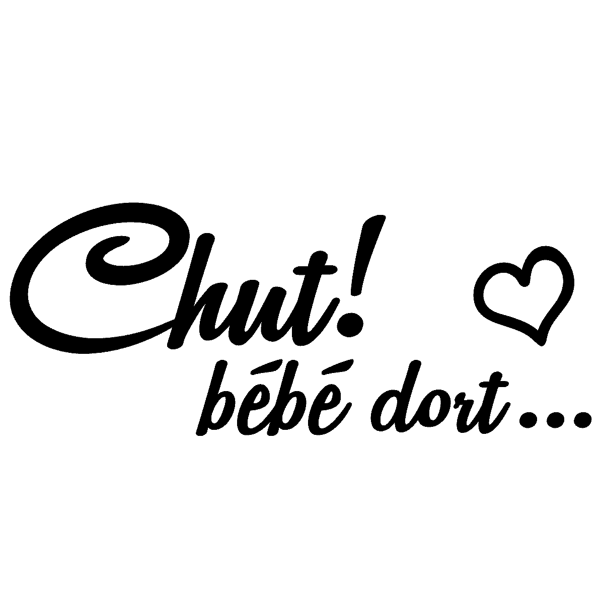 Wall Decal Chut Bebe Dort Wall Decal Quote Wall Stickers Room Ambiance Sticker
