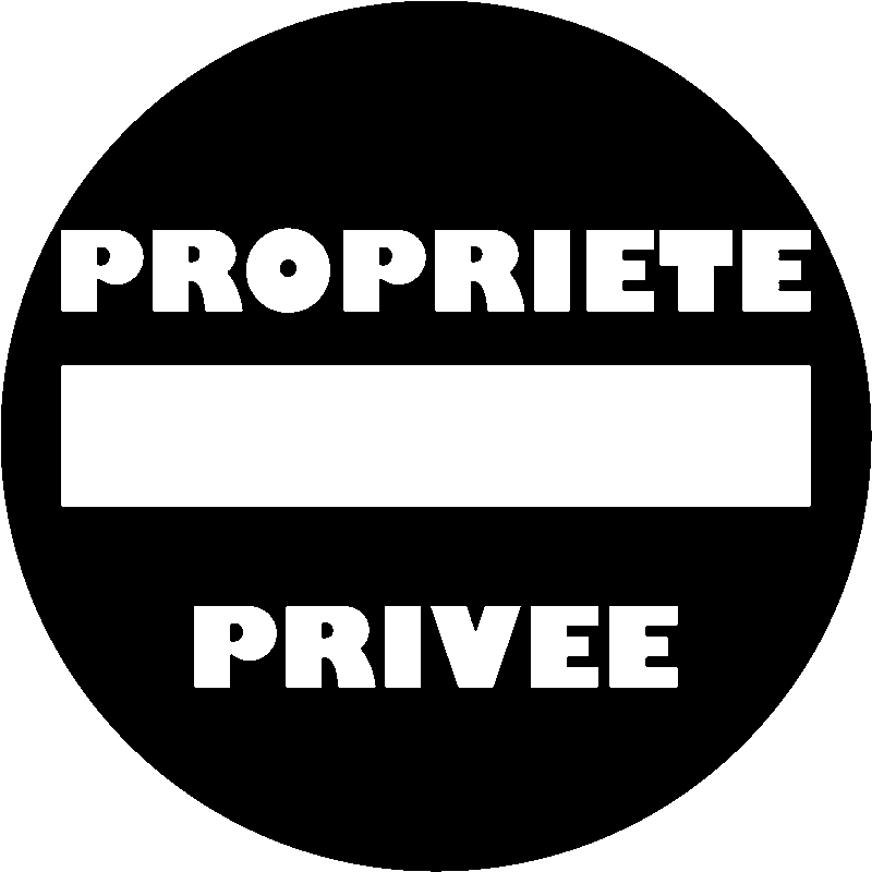 Sticker porte Propriété privée - Stickers Professionnels Stickers  signalétique - ambiance-sticker