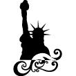 Wandtattoos New York - Wandtattoo Statue der künstlerischen Freiheit - ambiance-sticker.com