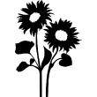 Wandtattoo  2 Sonnenblumen - ambiance-sticker.com