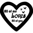 Wandtattoos Liebe - Wandtattoo All of me loves all of you - ambiance-sticker.com