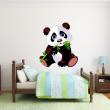 Wandtattoos - Wandtattoo Panda und Bambus - ambiance-sticker.com