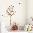 Wandtattoos blume - Tree and birds wall decal - ambiance-sticker.com