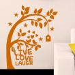 Wandtattoo Live love laugh Baum - ambiance-sticker.com