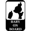 Wandtattoos baby - Wandtattoo Cartoon Baby mit Flasche - ambiance-sticker.com