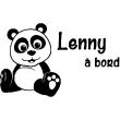 Wandtattoos Anpassbare Baby Bord - Wandtattoo Anpassbare Baby Bord und der Panda - ambiance-sticker.com