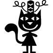 Wandtattoos tiere - Wandtattoo breizh lächelnde Katze - ambiance-sticker.com