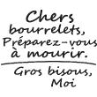 Wandtattoos für küche - Wandtattoo deko Chers bourrelets,preparez-vous - ambiance-sticker.com