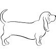 Wandtattoos tiere - Wandtattoo Hund mit kurzen Beinen - ambiance-sticker.com