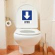 Wandtattoos WC - Wandtattoo Einzel Verkehrsrichtung - ambiance-sticker.com