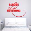 Wandtattoos sprüche - Wandtattoo zitat Glaube Liebe Hoffnung - ambiance-sticker.com